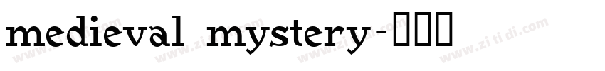 medieval mystery字体转换
